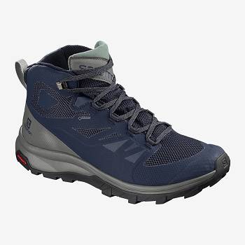 Salomon Férfi OUTline Mid Cut GTX Túracipő Sötétkék